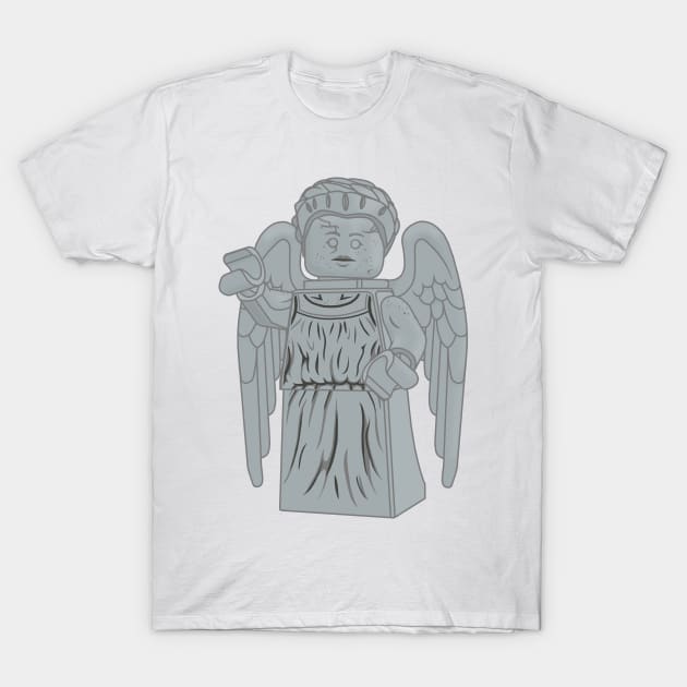 Lego Doctor Who Weeping Angel T-Shirt by ovofigures